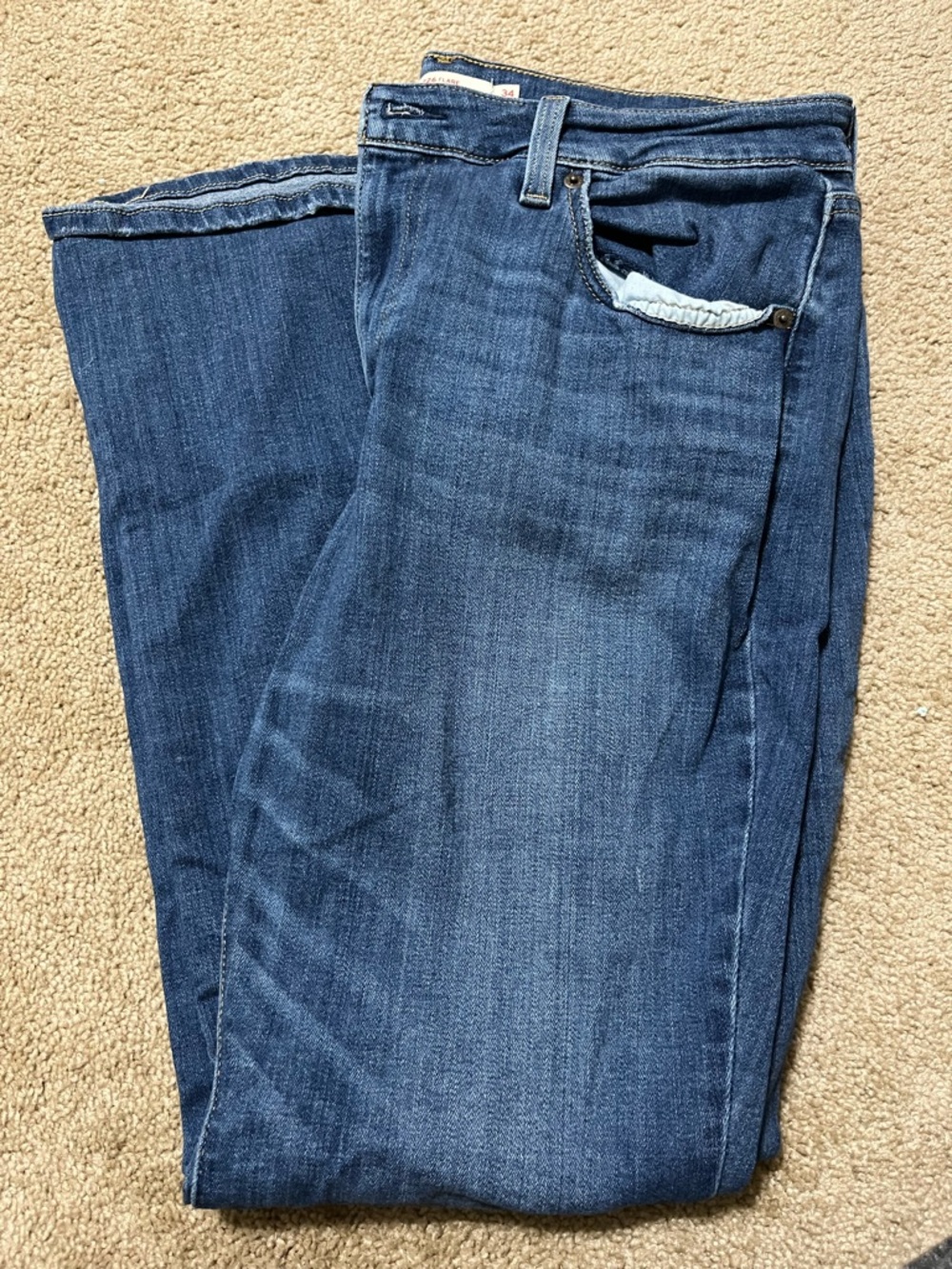 Levi's Women's Dark Blue Flared Jeans